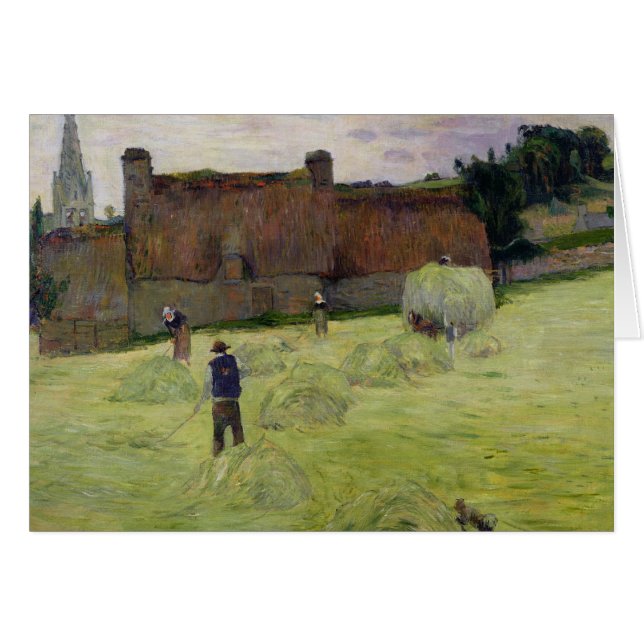 ブリッタニー1888年のポール・ゴーギャン|のHaymaking (正面横)