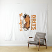 ブリットは感謝祭の食べ大きすぎるTの方法を知っている –  タペストリー (インサイチュ(横))