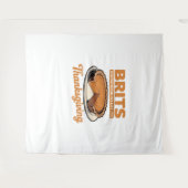 ブリットは感謝祭の食べ大きすぎるTの方法を知っている –  タペストリー (正面(横))