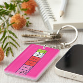 ブリットニーの定期的なテーブル名のキーリング キーホルダー (正面右)