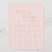 ブリットニービンゴ 招待状 (正面/裏面)