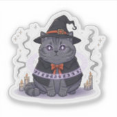 ブリットファニディーズ – ブリティッシュショートヘアの魔女の使い慣れ シール (正面)