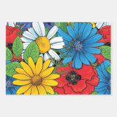 ブリットフローラ包装紙フラットシートセット3 ラッピングペーパーシート (正面)