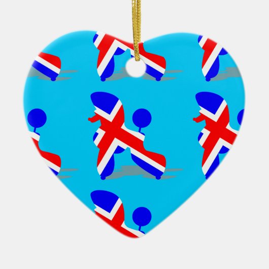 ブリットプードル セラミックオーナメント (正面)