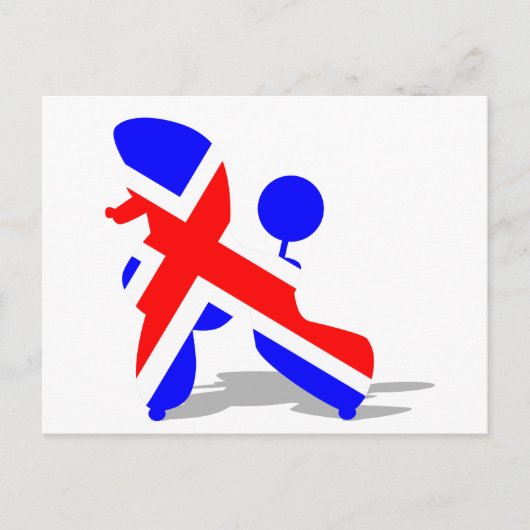 ブリットプードル ポストカード (正面)