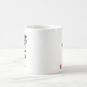 ブリット名パーソナライズされた漢字書 コーヒーマグカップ (中央)
