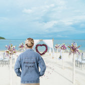 ブリッパーソナライズされたドス結婚メイドのバチェロレッテ デニムジャケット