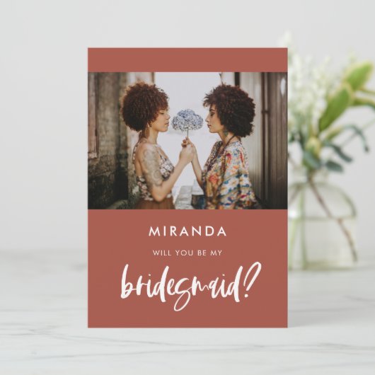 ブリッモダンクのブリデスメイドの提案カード 招待状 (スタンド正面)