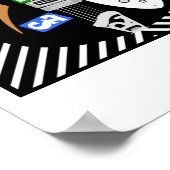 ブリッモダントポップ・アートのアート電気ギターコレクション ポスター (角)