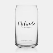 ブリッモダンドスパーソナライズされたメイド ガラス缶 (正面)