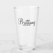 ブリッモダンドスパーソナライズされたメイド タンブラーグラス (正面)