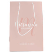 ブリッモダンドスパーソナライズされたメイド ミディアムペーパーバッグ (正面)