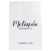 ブリッモダンドスパーソナライズされたメイド ミディアムペーパーバッグ (正面)