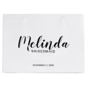 ブリッモダンドスパーソナライズされたメイド ラージペーパーバッグ (正面)