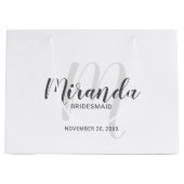 ブリッモダンドスパーソナライズされたメイド ラージペーパーバッグ (正面)