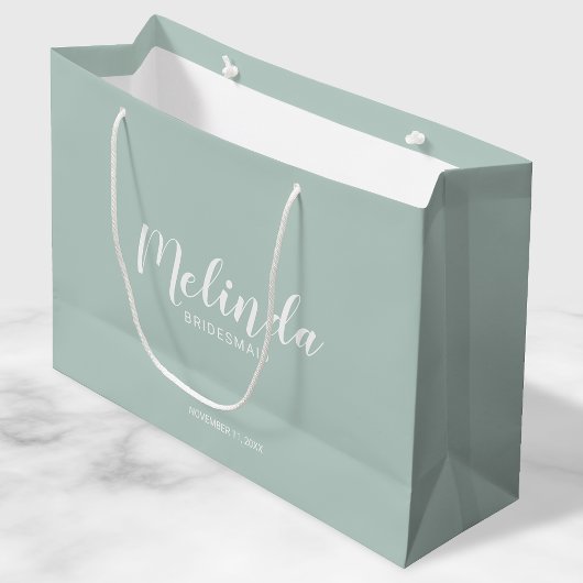 ブリッモダンドスパーソナライズされたメイド ラージペーパーバッグ