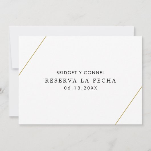 ブリッモダンドスペインの幾何結婚の セーブザデート (正面)