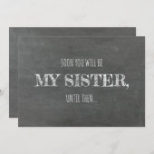 ブリッモダンドメイド/メイド・オブ・オーナー（花嫁付き添い人）提案 招待状 (正面/裏面)