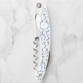 ブリッモノグラムのドメイドブルーフローラ結婚ズ ソムリエナイフ (正面)