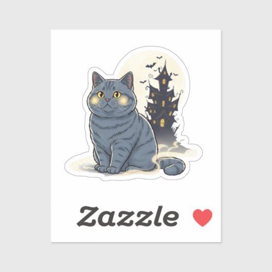 ブリッ幽霊のよく出るトハウス – ブリティッシュショートエアハロウィーン シール (シート)