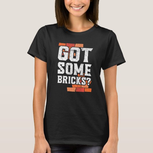 ブリッ得ク・ブリックメイソン建築労働者のBri Tシャツ (正面)