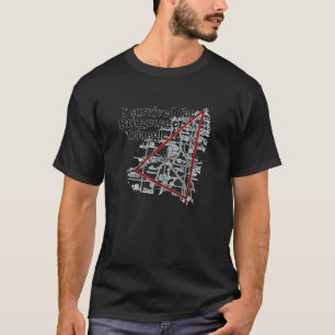 ブリッ生き延びジウォーター幽霊のよく出るトライアングルMA Tシャツ