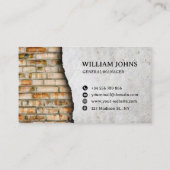 ブリッ芸術的ク・コンクリート壁建築 名刺 (裏面)