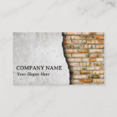 ブリッ芸術的ク・コンクリート壁建築 名刺 (正面)