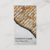 ブリッ芸術的ク&コンクリート壁建築 名刺 (正面)