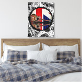 ブリティアンのギター キャンバスプリント (インサイチュ (寝室))