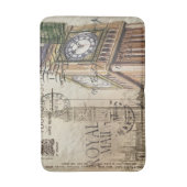 ブリティアンイングランド時計塔ビッグベン バスマット (正面縦)