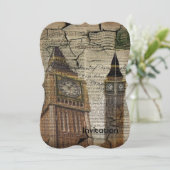 ブリティアンイングランド時計塔ビッグベン 招待状 (スタンド正面)