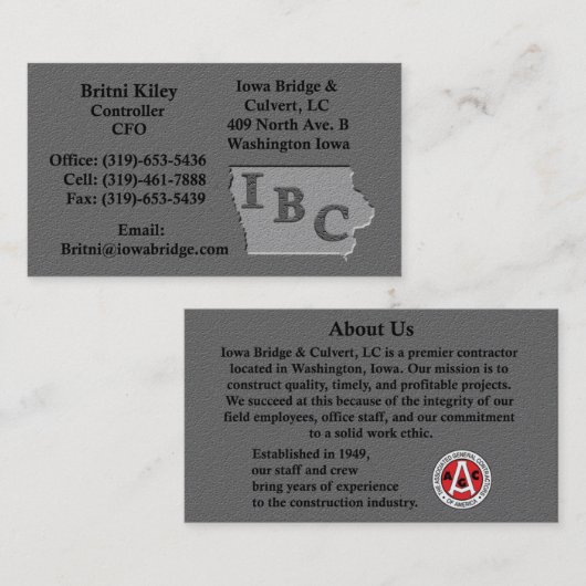 ブリティカスタムン彫りの石の外観のための ロイヤリティカード (正面/裏面)