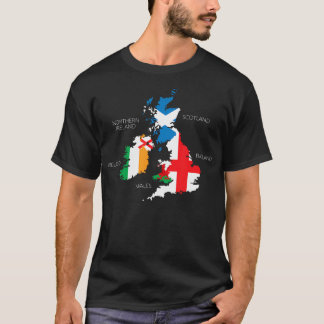 ブリティッシュアイレスシーアイルランドスコットランドウェールズM Tシャツ