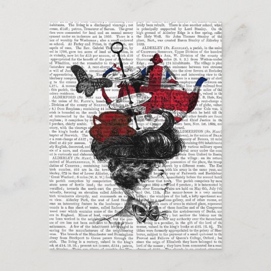 ブリティッシュアフタヌーンティーハット ポストカード (正面)