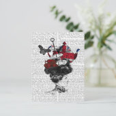 ブリティッシュアフタヌーンティーハット ポストカード (スタンド正面)