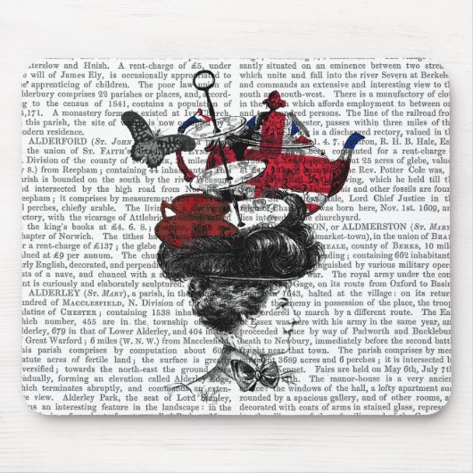 ブリティッシュアフタヌーンティーハット マウスパッド (正面)