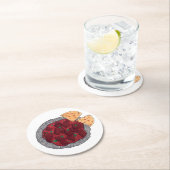 ブリティッシュインディアンテイクアウェイチキンティッカマサラ ラウンドペーパーコースター (インサイチュ)