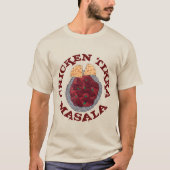 ブリティッシュインディアンテイクアウェイチキンティッカマサラ Tシャツ (正面)