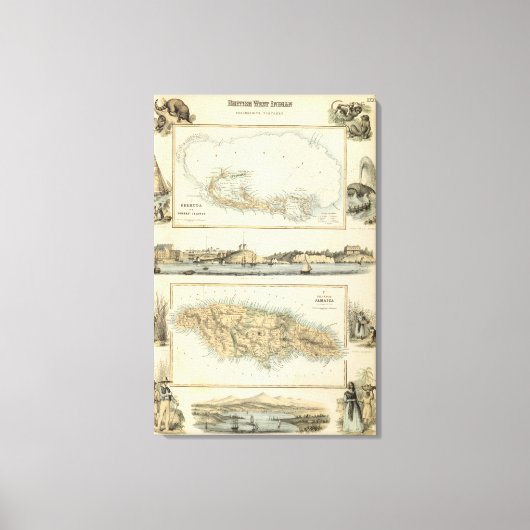 ブリティッシュウェストインディアンの所有物 キャンバスプリント (正面)