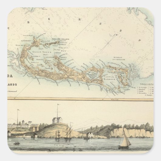 ブリティッシュウェストインディアンの所有物 スクエアシール (正面)