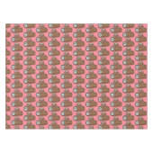 ブリティッシュクリスマスケーキユール（キリスト降誕祭）ログホリデーパーティー テーブルクロス (正面(横))