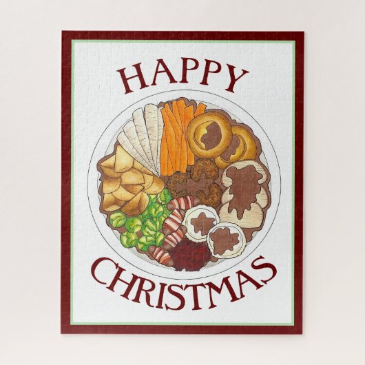 ブリティッシュクリスマスディナートルコフェスティバルパーティー ジグソーパズル (縦)