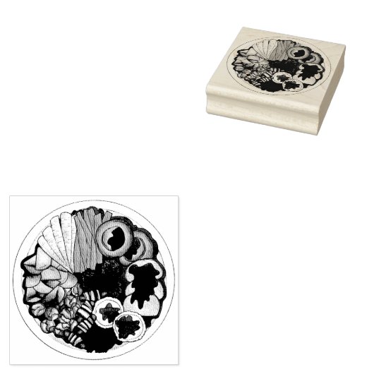 ブリティッシュクリスマスディナートルコフェスティバルパーティー ラバースタンプ (押印)