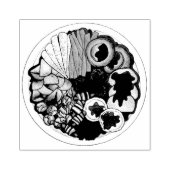 ブリティッシュクリスマスディナートルコフェスティバルパーティー ラバースタンプ (インプリント)