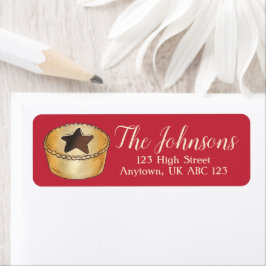 ブリティッシュクリスマスミンセパイフェスティバルホリデーパーティー ラベル