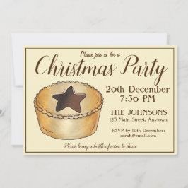 ブリティッシュクリスマスミンセパイフェスティバルホリデーパーティー 招待状