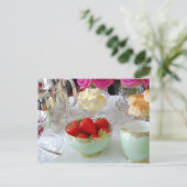 ブリティッシュクリームティー葉書 ポストカード (スタンド正面)