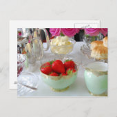 ブリティッシュクリームティー葉書 ポストカード (正面/裏面)