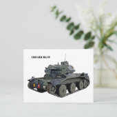 ブリティッシュクルーザーMk IVタンク ポストカード (スタンド正面)